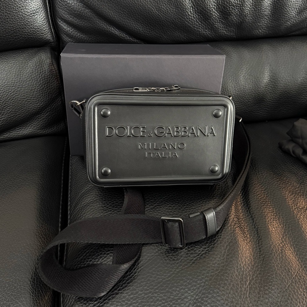 Dolce & Gabbana Black Calfskin Crossbody Bag